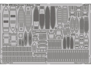 Eduard photodecoupe bateau 53169 HMS King Georges V Canots de sauvetage Tamiya 1/350