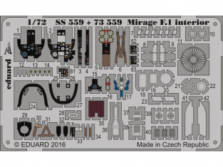 Eduard photodecoupe avion 73559 Mirage F.1 Special Hobby 1/72