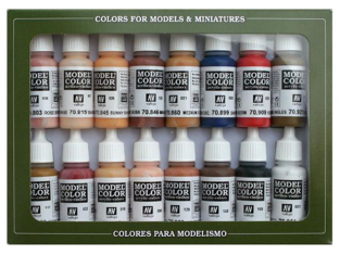 Vallejo Set Model Color 70125 Couleurs de peau 16 x 17ml