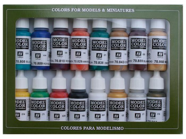 Vallejo Set Model Color 70142 Couleurs medievales 16 x 17ml