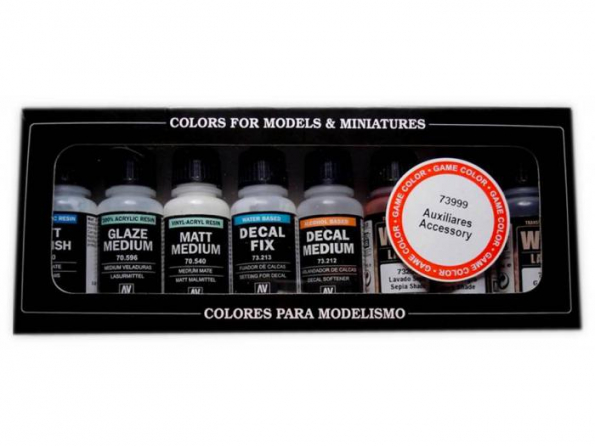 Vallejo Set Game Color 73999 Accessoires auxiliaires 8 x 17ml