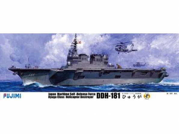 Fujimi maquette bateau 600116 porte helicoptére JMSDF HYUGA 1/350