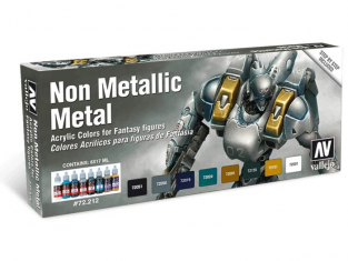 Vallejo Set Game Color 72212 Non Metallic Metal 8 x 17ml