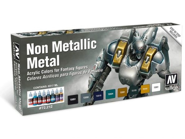 Vallejo Set Game Color 72212 Non Metallic Metal 8 x 17ml