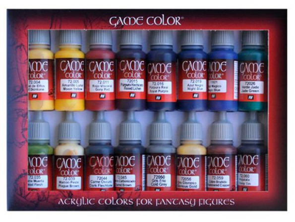 Vallejo Set Game Color 72298 Set avancé 16 x 17ml
