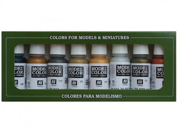 Vallejo Set Model Color 70118 Set metallique 8 x 17ml