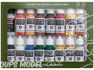 Vallejo Set Model Color 70148 Revolution Americaine 16 x 17ml