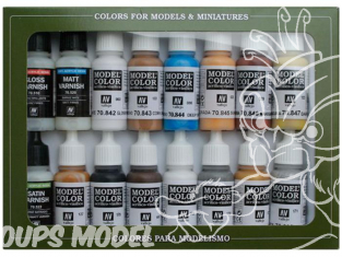 Vallejo Set Model Color 70102 Folkstone Specialist 16 x 17ml