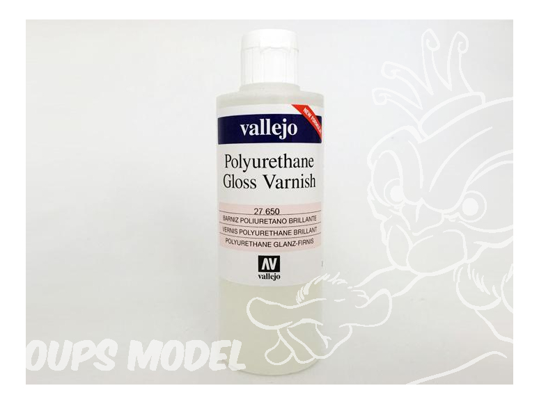 Vallejo 27650 Vernis polyurethane brillant 200ml