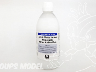 Vallejo 28525 Vernis acrylique mat retirable a sechage rapide 500ml