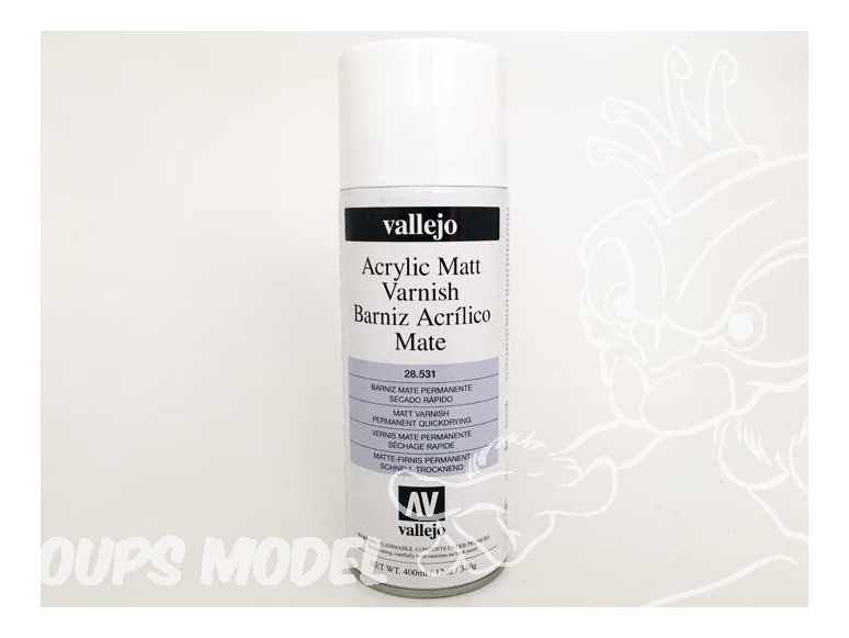 Vallejo aerosol 28531 Bombe de vernis Mat acrylique 400ml