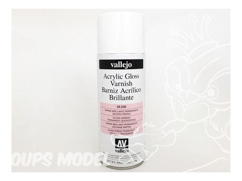 Vallejo aerosol 28530 Bombe de vernis Brillant acrylique 400ml