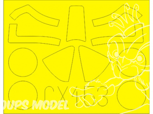 Eduard Express Mask CX453 F4U-4 Corsair Revell 1/72