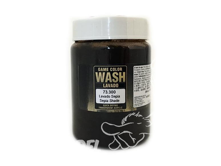 Vallejo Peinture Acrylique Game Color Wash 73300 Lavis Immersion Sepia 200ml