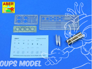 Aber 16075A Pz.Kpfw. IV Ausf.H (Sd.Kfz. 161/2) Rack de stokage pour munitions type A pour serie longue 1/16