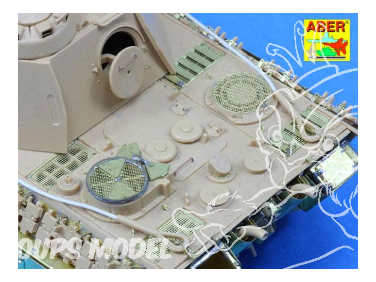 Aber 48A29 Grilles pour Sd.Kfz.171 Panther Ausf.G late model 1/48