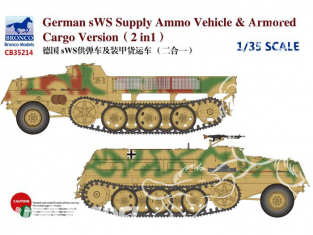 Bronco maquette militaire CB 35214 sWS (2 in 1) Approvisionnement de munitions ou Cargo blindé 1/35