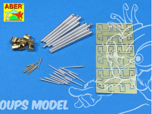 Aber 200L05 Set de Futs de canon pour HMS Rodney ou Nelson 1/200