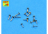 Aber 200L06 Set de Futs de canon pour un Two pounder 8 canons Pom-Pom AA gun 1/200