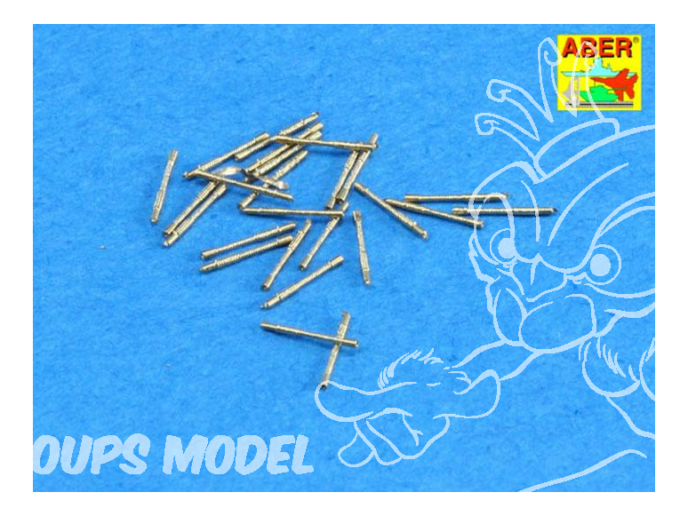 Aber 350L24 Set de 20 piéces 13mmtype 93 A/A futs de canon pour bateaux Japonais 1/350