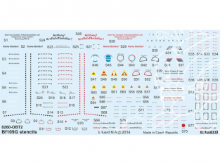 Eduard Decalques avion D48025 Marquages Bf 109G 1/48