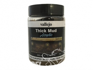 Vallejo Thick Mud Acrylique 26807 Boue Epaisse Europeenne 200ml