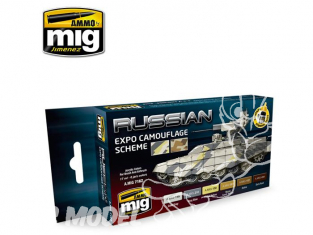 MIG set peinture maquette 7162 Set de camouflage Russe Expo