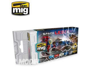 MIG set peinture maquette 7153 Set Space Legions 6 x 17ml