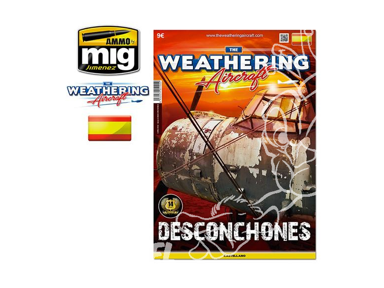 MIG Weathering Aicraft 5102 Numero 2 Chipping - Ecaillage en langue Castellane