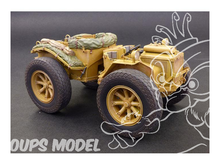 Plus Model kit militaire 475 Tracteur d'artillerie Pavesi P4/100-30A avec roues 1/35