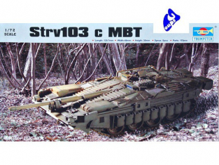 Trumpeter maquette militaire 07220 CHAR SUEDOIS Strv 103c 1/72