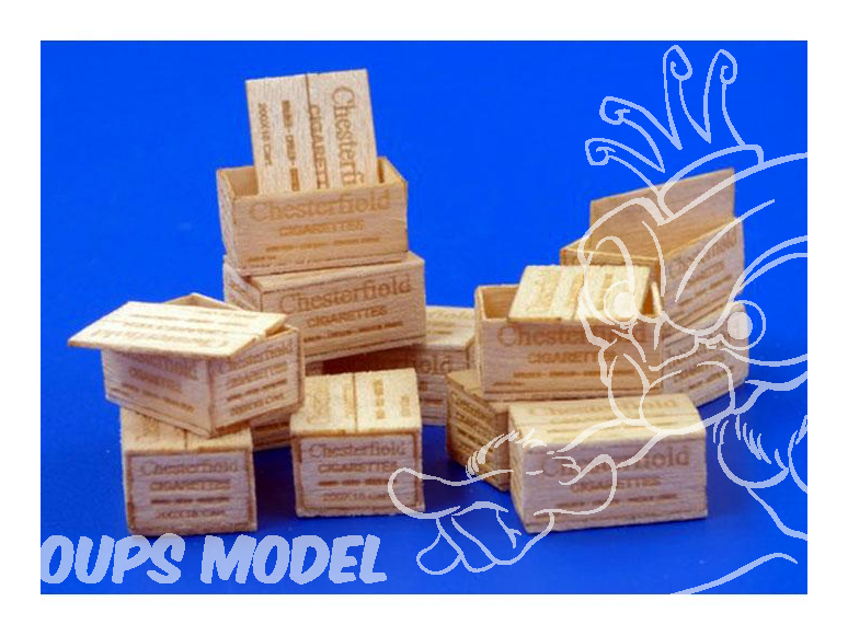 Plus Model Diorama 479 Caisses en bois de cigarettes Chesterfield 1/35