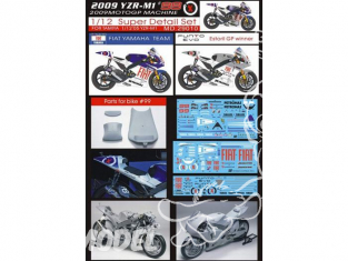 Top Studio amélioration MD29010 Super Detail Set pour la YZR-M1 99 de 2009 kit Tamiya 1/12