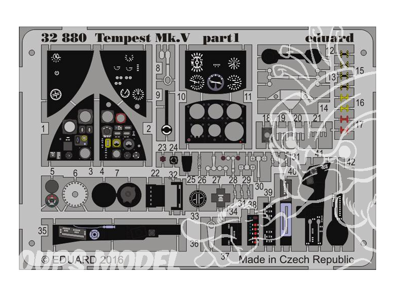 Eduard photodécoupe avion 32880 Tempest Mk.V Special Hobby 1/32