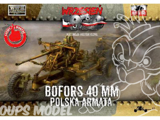 First to Fight maquette militaire pl036 CANON ANTI AERIEN BOFORS 40mm ARMEE POLONAISE 1939 1/72