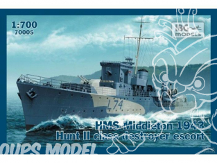 IBG maquette bateau 70005 HMS MIDDLETON DESTROYER CLASSE HUNT II 1943 1/700