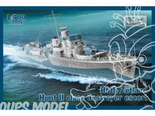 IBG maquette bateau 70006 HMS ZETLAND DESTROYER D’ESCORTE DE CLASSE HUNT II - 1942 1/700