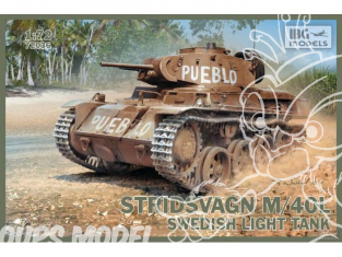 IBG maquette militaire 72036 STRIDSVAGN M/40 L CHAR LEGER SUEDOIS 1/72