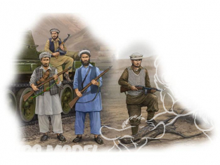 Trumpeter kit personnages 00436 REBELLES AFGHANS 1979 a 1990 1/35