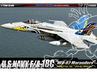 Academy maquette avion 12534 F/A-18C VFA-82 Marauders 1/72