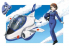 HASEGAWA maquette avion 60123 T-4 BLUE IMPULSE EGG PLANE