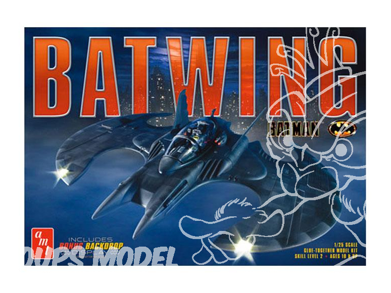 AMT maquette series 948 Batman Batwing 1989 1/25