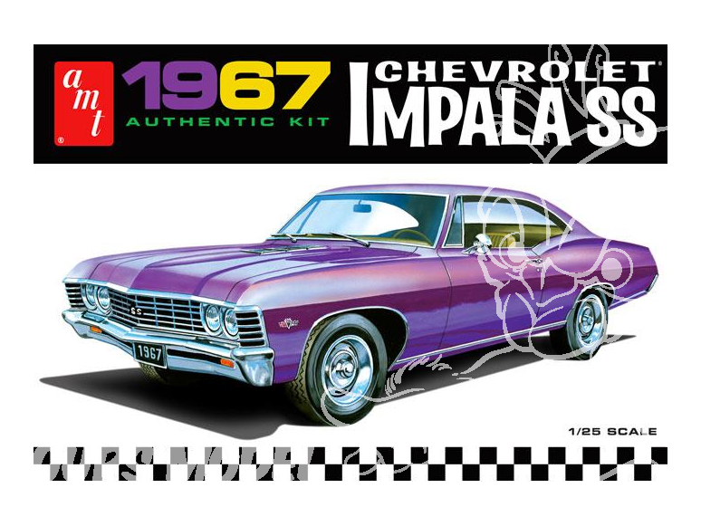 AMT maquette voiture 981 Chevy Impala SS 1967 1/25