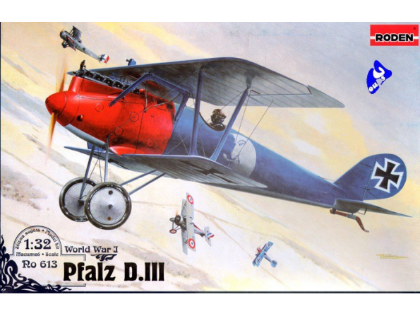 Roden maquettes avion 613 PFALZ D.III 1/32