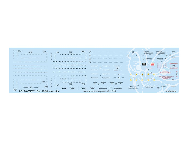 Eduard Decalques avion D72009 Marquages Focke Wulf Fw 190A 1/72