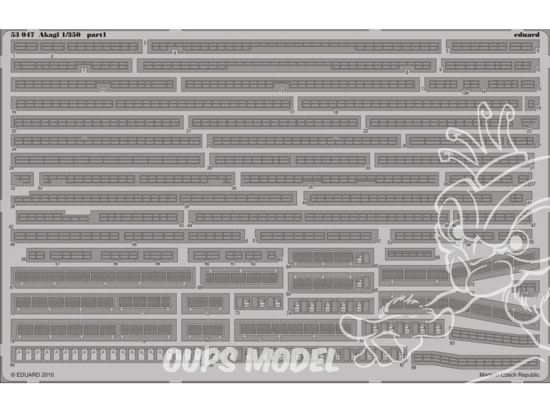 Eduard photodecoupe 53047 Akagi 1/350