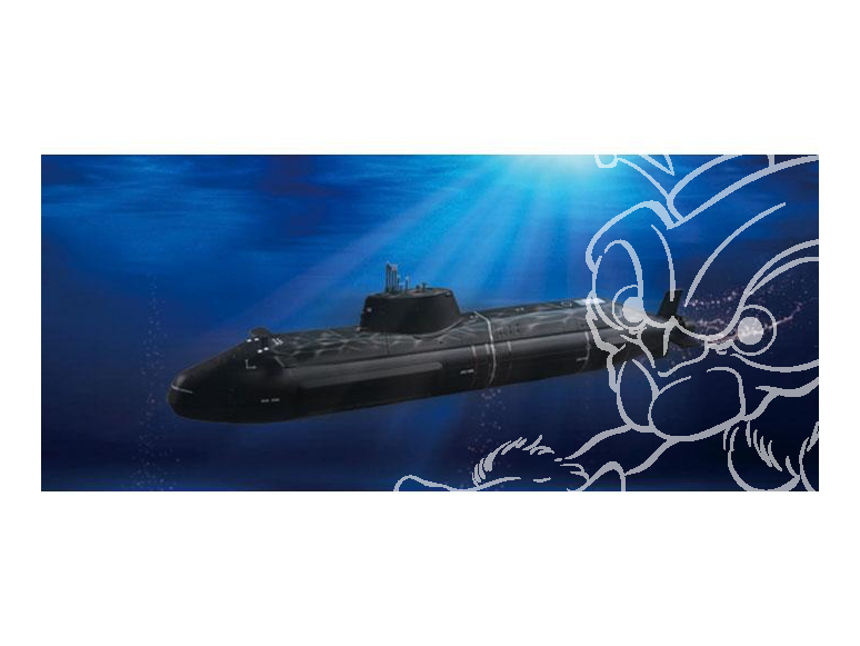 TRUMPETER maquette sous marin 04598 HMS ASTUTE 2010 1/350