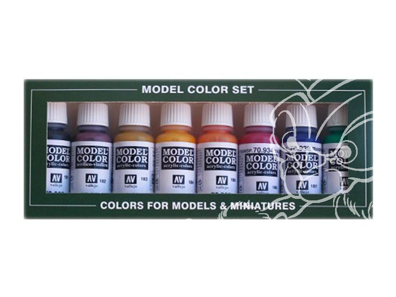 Vallejo Set Model Color 70136 Couleurs transparentes 8 x 17ml
