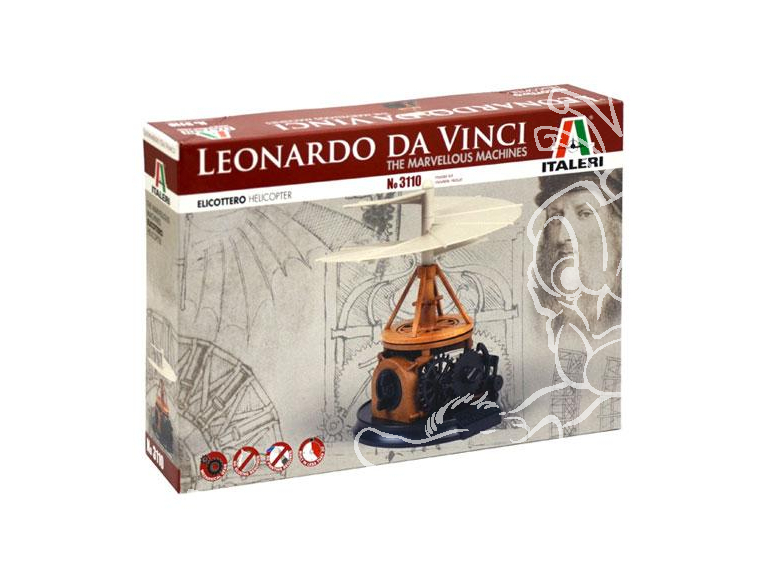 Italeri Maquette serie Leonardo da Vinci 3110 Hélicoptère Léonard de Vinci
