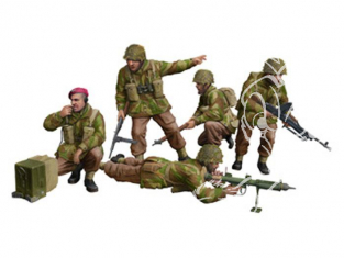 Bronco maquette personnage CB 35131 Parachutistes Britanique au combat WWII set B 1/35